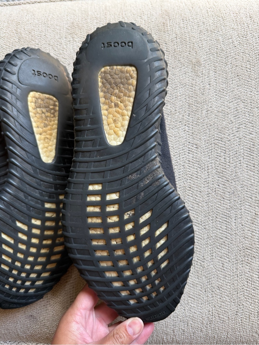 Men's Black Yeezy Sneakers 12.5 - Picture 5 of 6